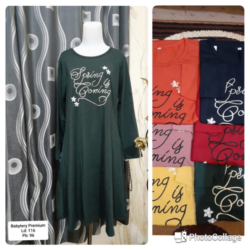 TUNIK JUMBO BORDIR IMPORT [MATT. BABYTERRY PREMIUM]