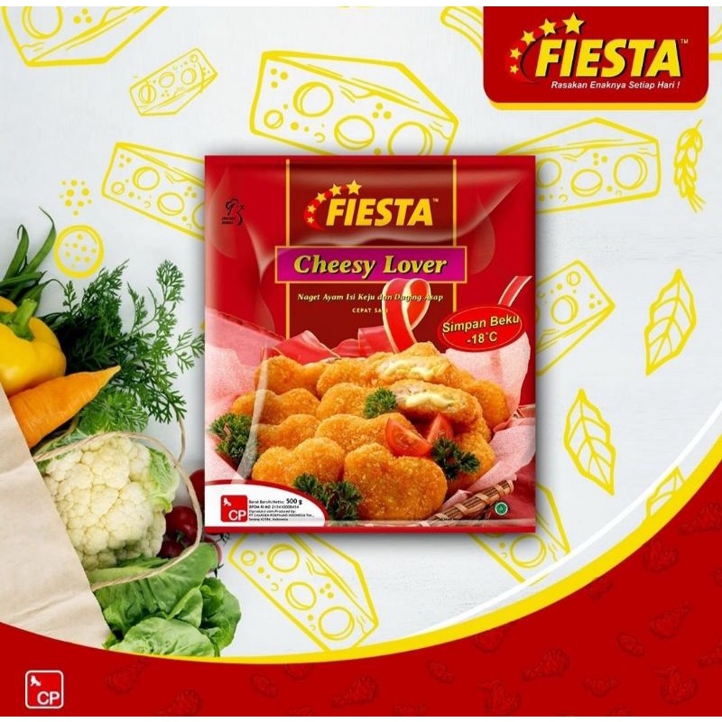 

NUGGET FIESTA CHEESY LOVER || NAGET CHEESY LOVER || NAGET AYAM ISI KEJU 500