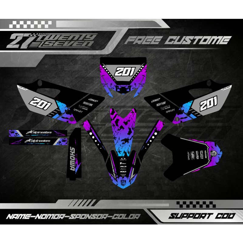 DECAL YZ 85 NEW DECAL STIKER YZ 85 BEBEK STANDAR DECAL STICKER YZ 85 NEW