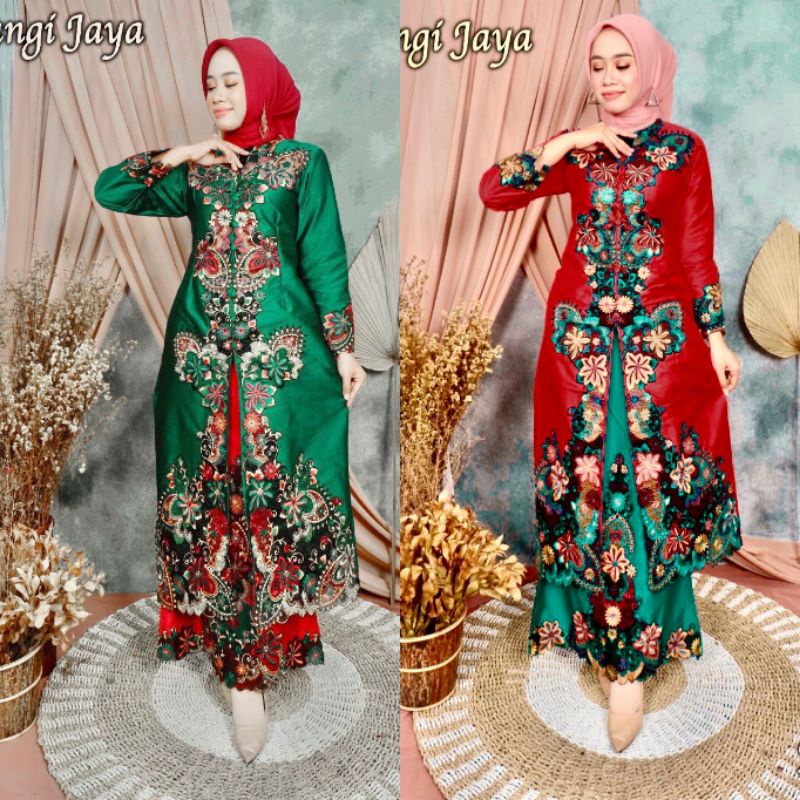 Realpic!!! Stelan Kebaya Kipas Sapu Jagat Original Pelangi Jaya.