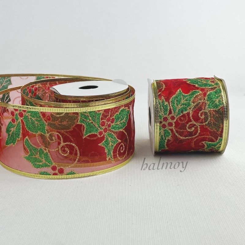 

PITA ORGANDI KAWAT 2,5 INCI 6,3 CM 3 YARD MOTIF FANCY # 20