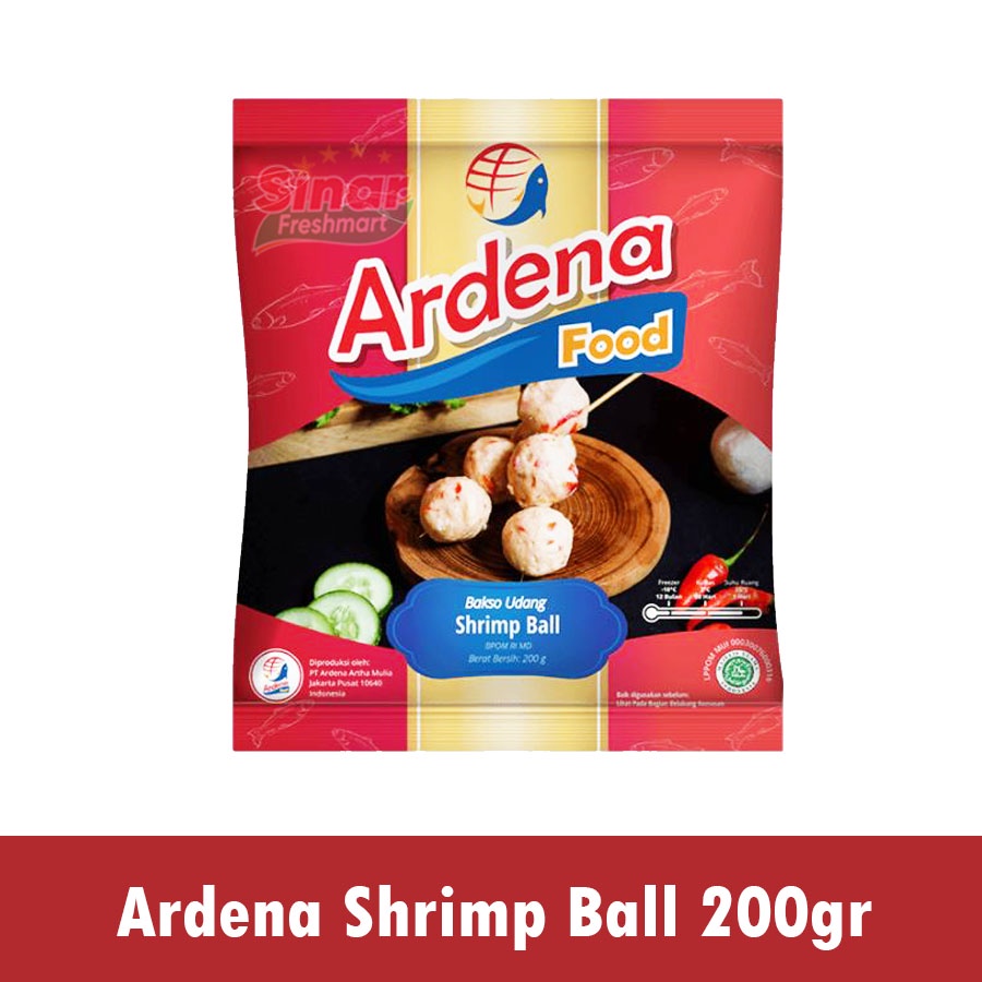 

[SINAR.FRESHMART] ARDENA FOOD SHRIMP BALL / BASO UDANG [200gr]