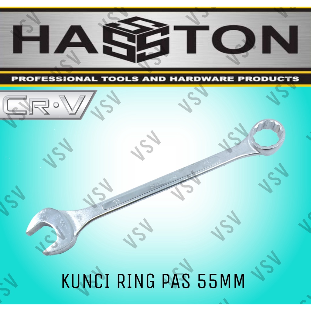 HASSTON Kunci Ring Pas 55mm Combination Wrench 55mm Ringpas 55mm Spanner