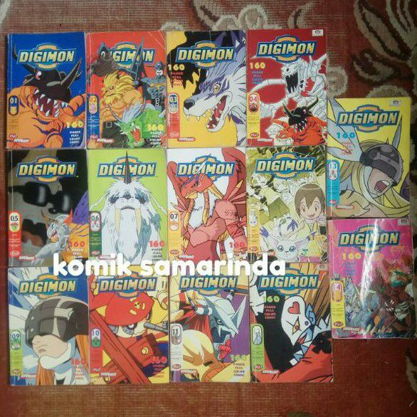 Komik Set Digimon Digital Monster 1-14 Tamat by Mangamania Full Color