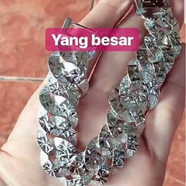 Perhiasan xuping gelang sisik naga silver E21