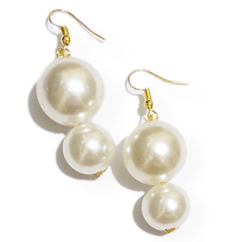 Willona Korean Pearl Earrings Anting Hooks Mutiara Handmade Korea