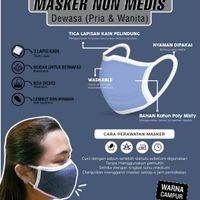 JH Masker Ricsony GT Man Non Medis Termurah (Isi 2pc)