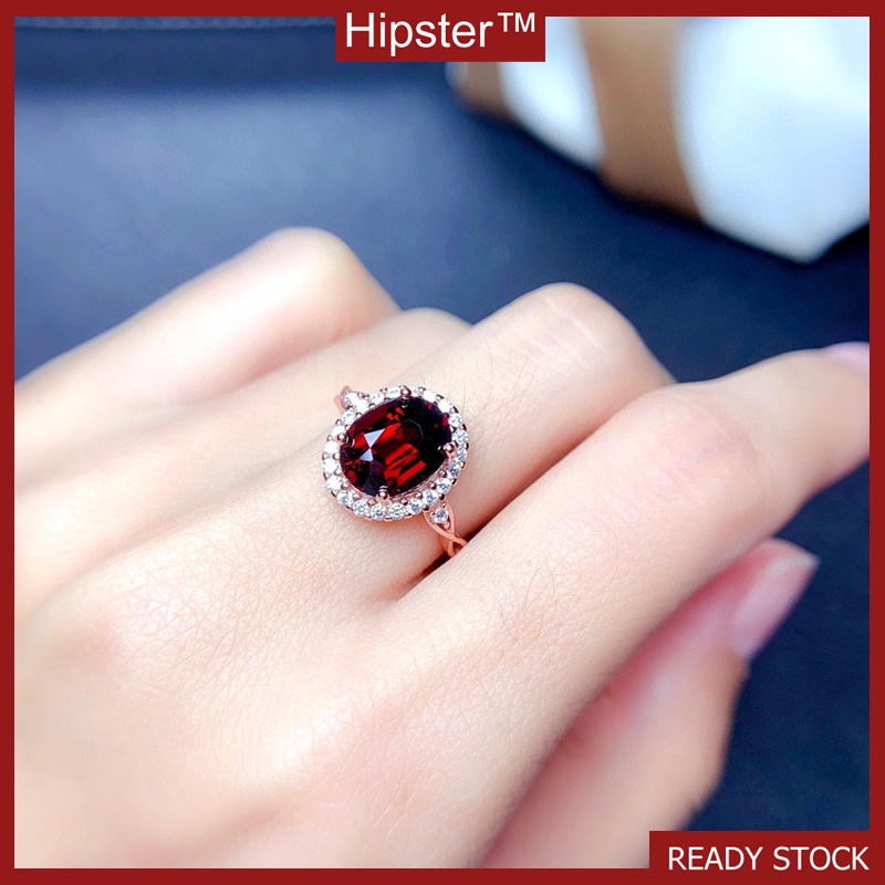 Fashion Natural Ruby Rose Gold Ring