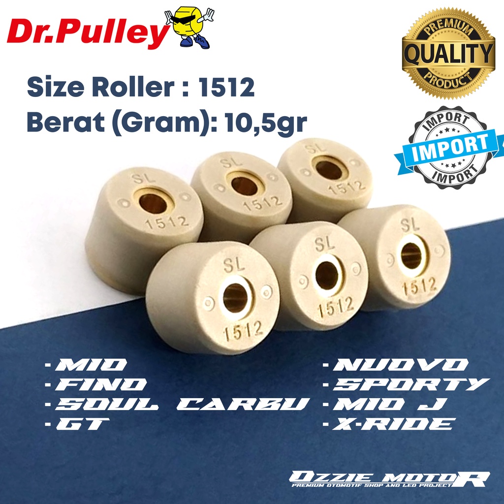 ROLLER DR PULLEY SIZE 1512 10,5gr ORIGINAL 100%