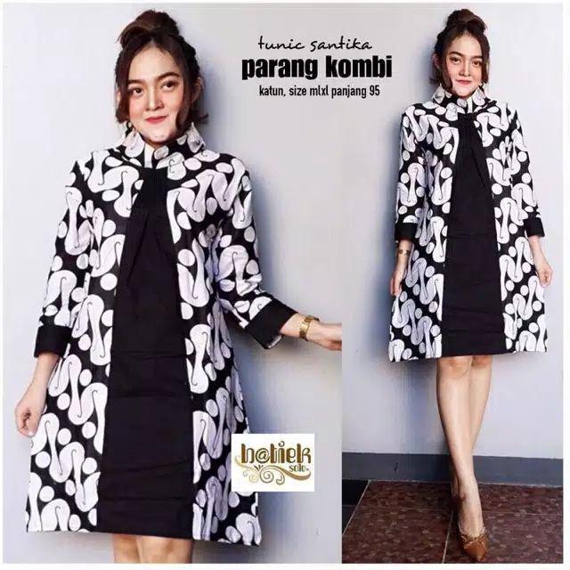 Tunik Afika 01 Tunik Afika 02 Tunic Batik Soft Pastel Tunik Batik Cantik Seragaman Kerja Kantor