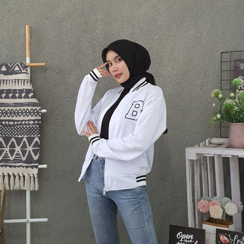 sweater jaket B ZIPER BASRBAL