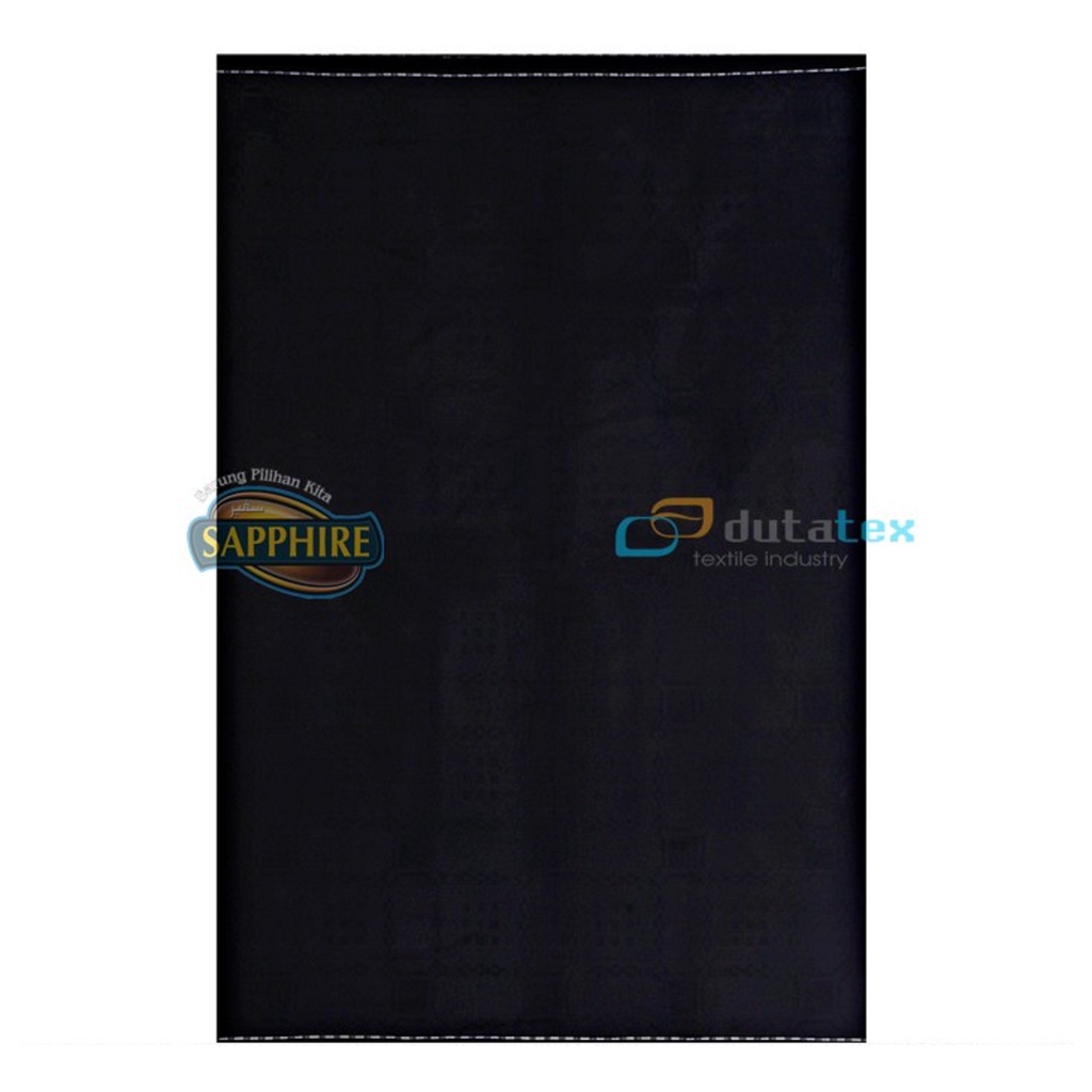 SARUNG SAPPHIRE HITAM POLOS - SAFIR SAPIR SHAPIRE WARNA HITAM SARUNG TENUN DEWASA PREMIUM EKSKLUSIF