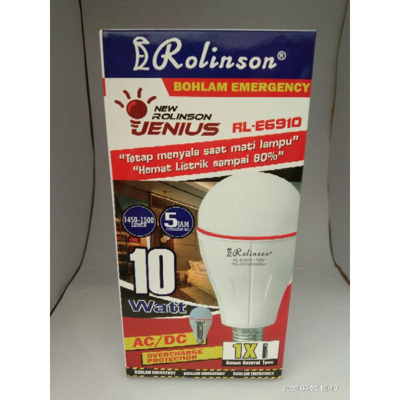 Lampu Led AC/DC RoLinson 10W| 15W| 20W
