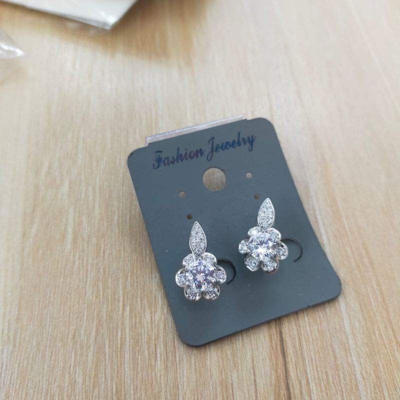 Anting Branded band bahan Silver925 perak Mata kilau Premium Anti Karat anti alergi ants1