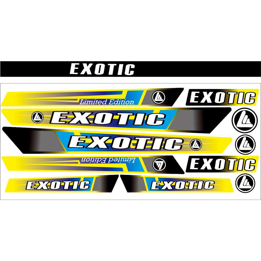ALL STICKER EXOTIC SEPEDA STRIPING