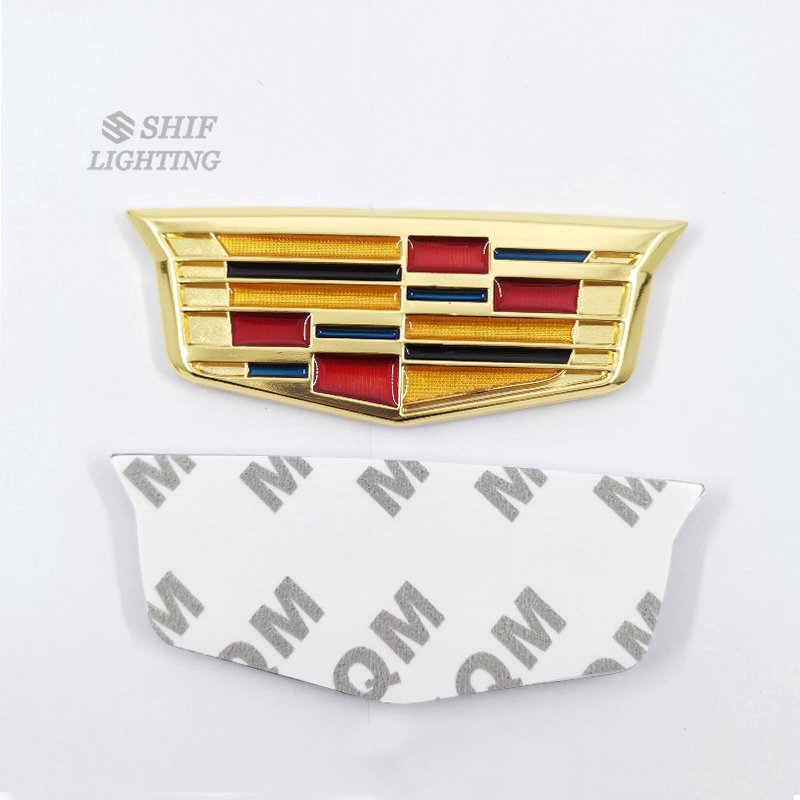 1pc Stiker Emblem Logo Cadillac Bahan Metal Untuk Mobil Cadillac