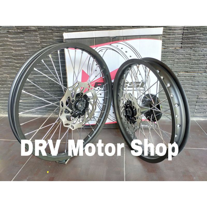 Paket murah velg KLX 16-19 Dan 18-21 - Velg Trail KLX Ring 18-21 Dan 16-19 Tromol Ori