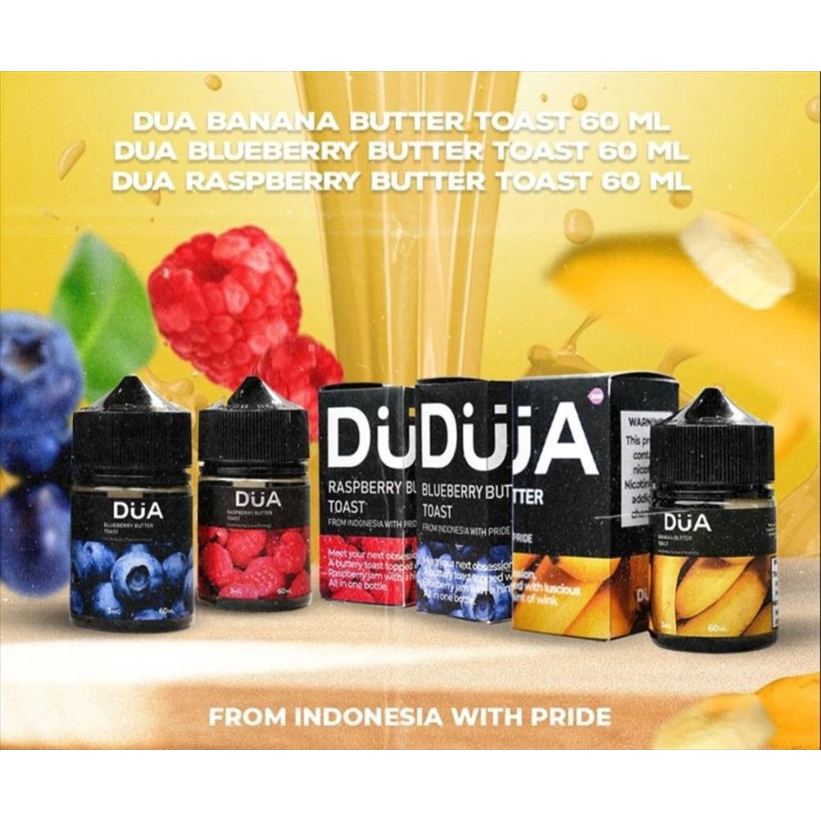 Dua Banana Butter Toast 60ML Authentic Liquid 60Ml Vape