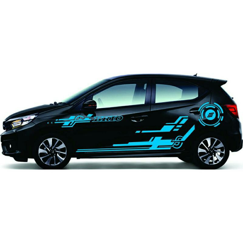 STICKER STIKER MOBIL BRIO YARIS JAZZ FORTUNER PAJERO XPANDER BISA CUSTOM TEKS