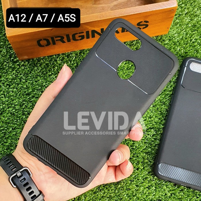 CASE OPPO A12 TPU SLIM ARMOR CARBON FIBER CASING OPPO A12 COD