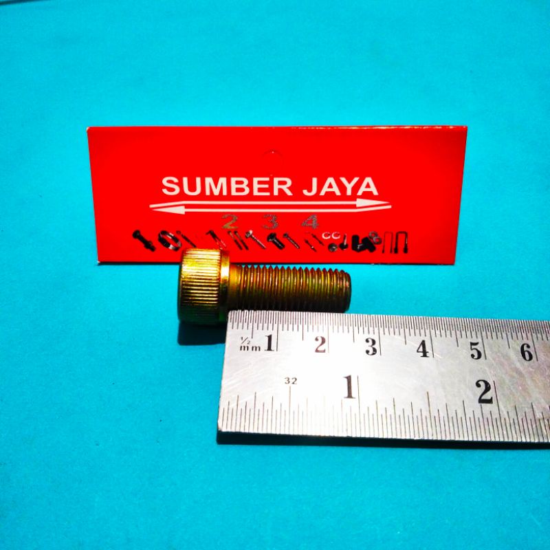 Baut L 10 x 25 kuning / skrup L 10 x 25 TERMURAH