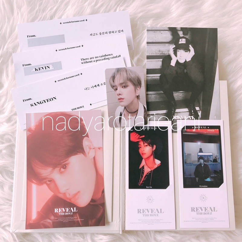 Reveal photocard photofilm postcard scratch card younghoon hyunjae haknyeon kevin sangyeon trade boy
