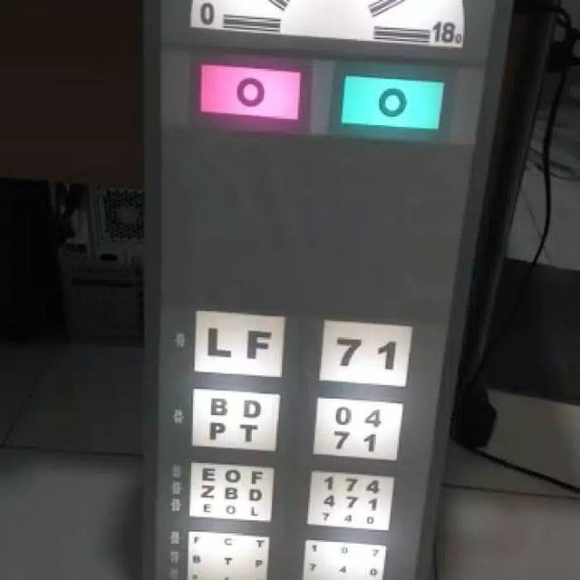 Snellen Chart Electric / Alat Tes Mata Snellen Elektrik