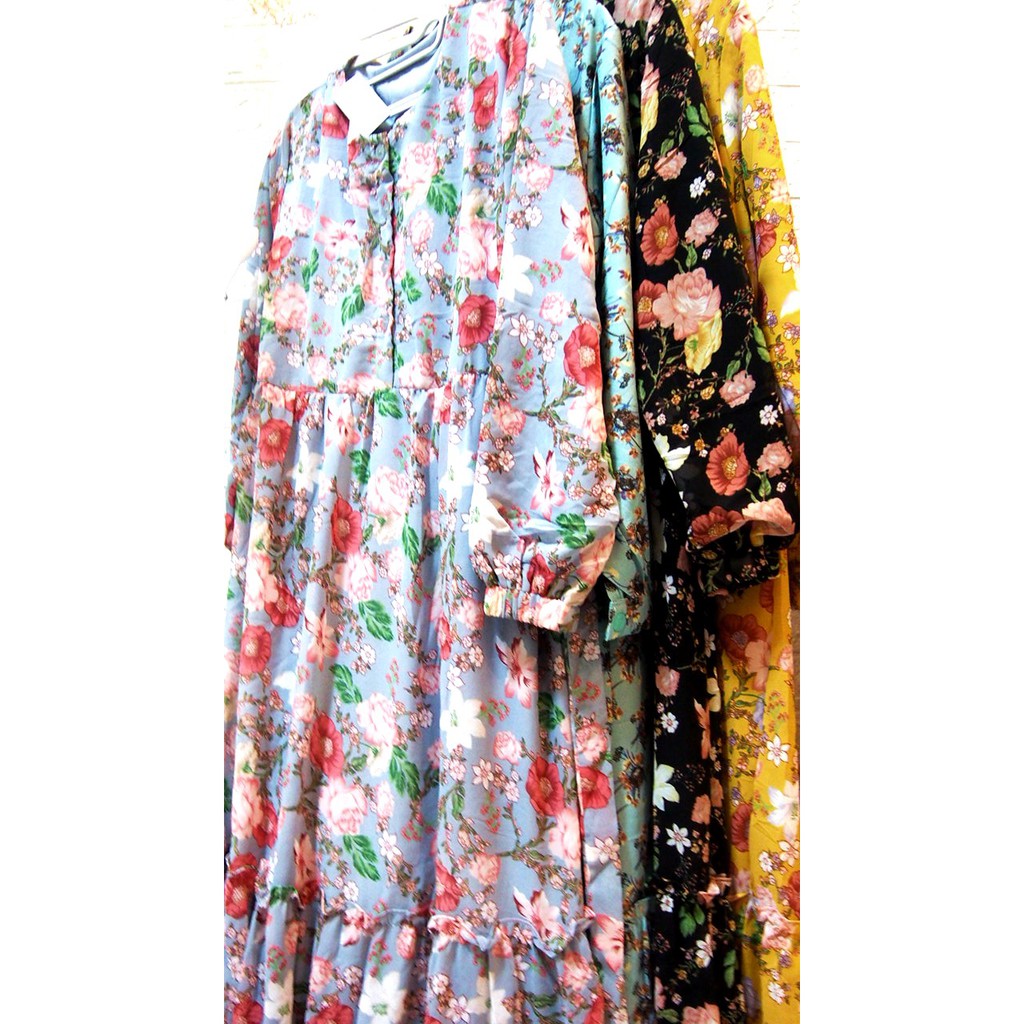 Gamis syari Ceruty Full Furing busui Friendly