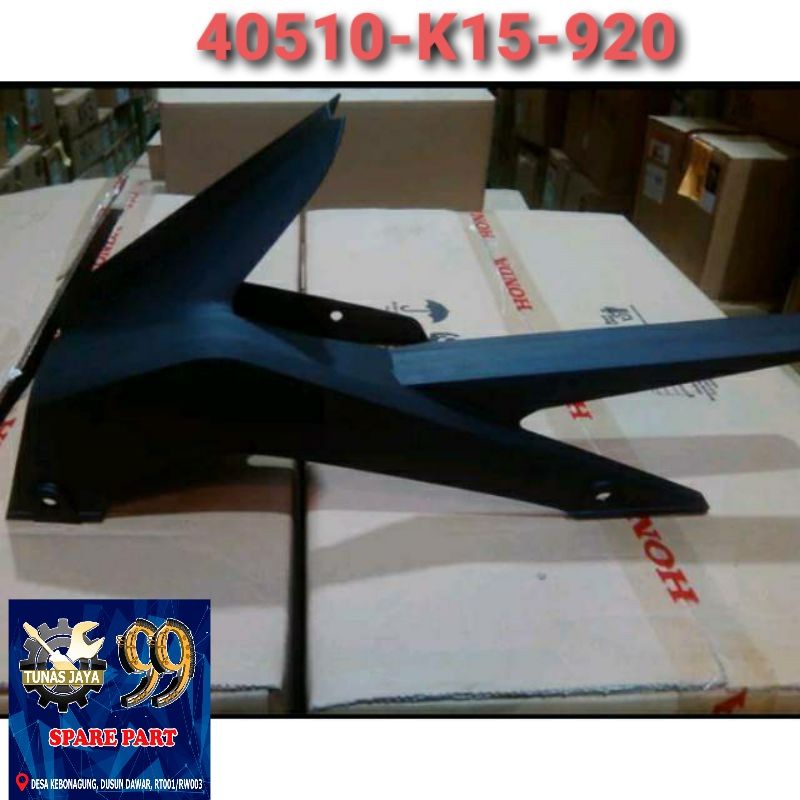 40510-K15-920 SPAKBOR KOLONG TUTUP RANTAI CB150R LED TUTUP RANTE CB150R LED HGP AHM.