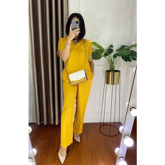 ONE SET TWILL PIYAMA SET TWILL/PAJAMAS/DAILY ONE SET/SETELAN / SETCEL / KEMEJA RAYON / RAYON TWILL-calistha RAYON TWILL