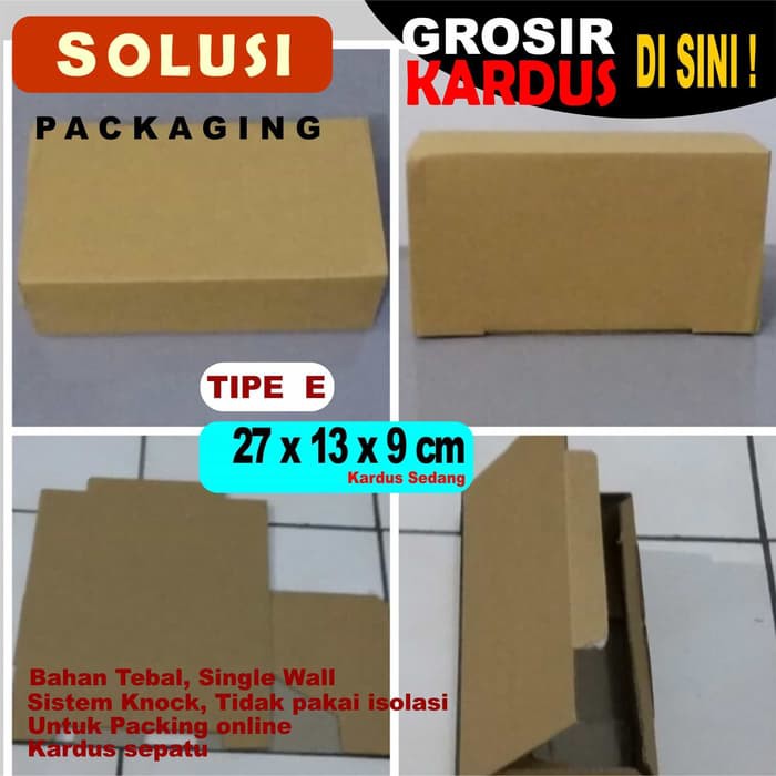 

KEMASAN KARDUS KECIL / KARDUS PACKING / BOX / DUS 27 X 13 x 9