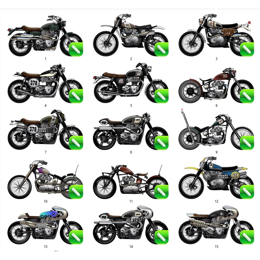 Motorcycle Vector - Coreldraw