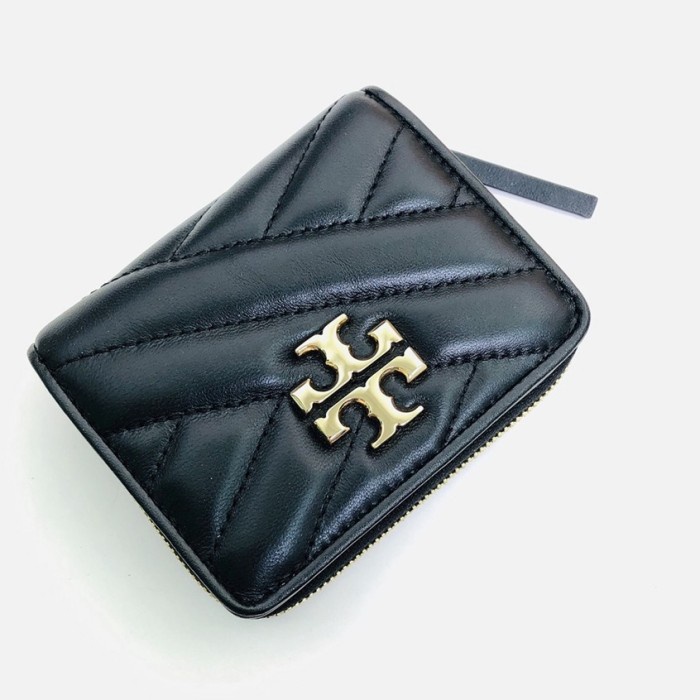 Tory B Women Squared Logo Wallet Black