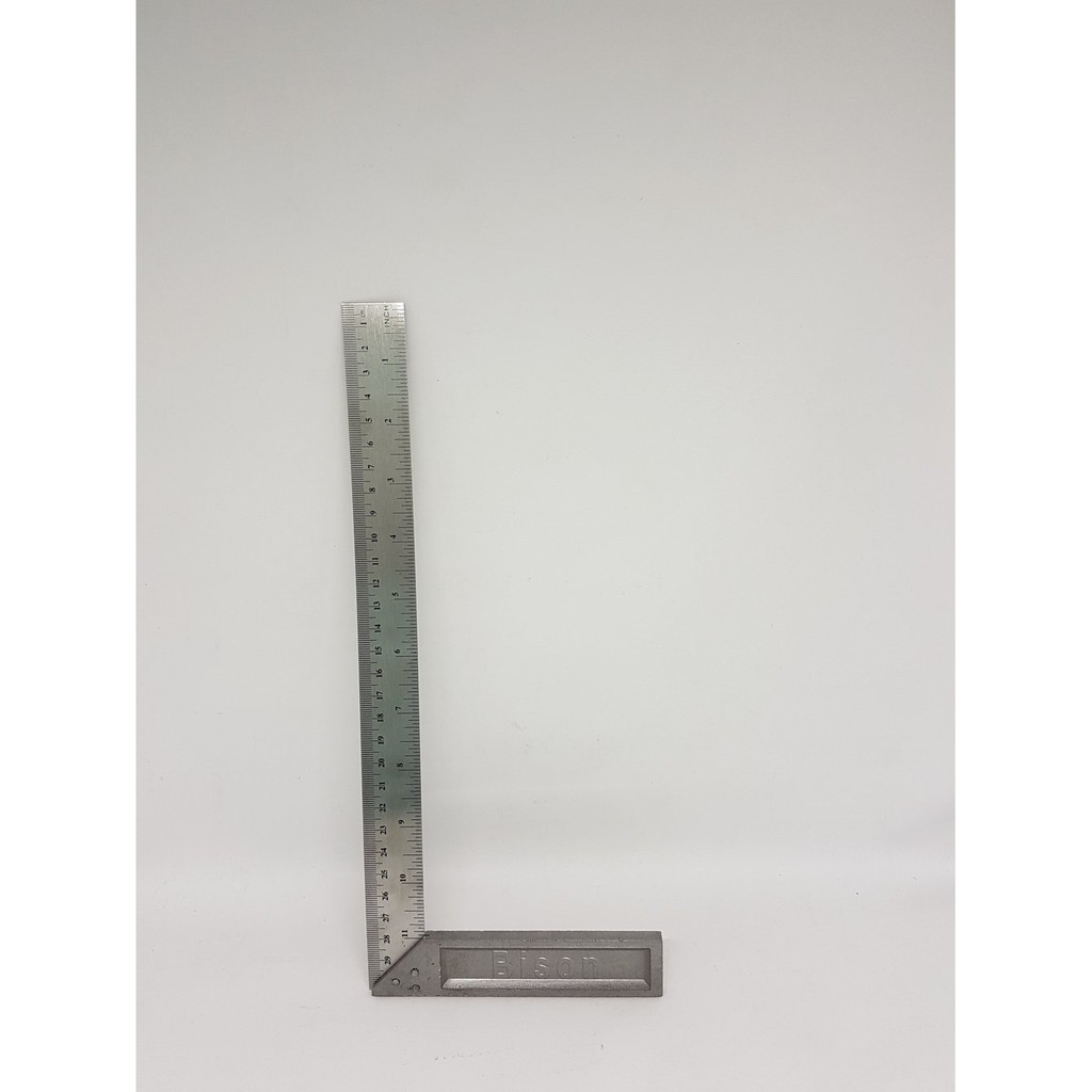 

Unik SIKU METER TUKANG 12 INCH BISON - PENGGARIS BESI SUDUT 30 CM Murah