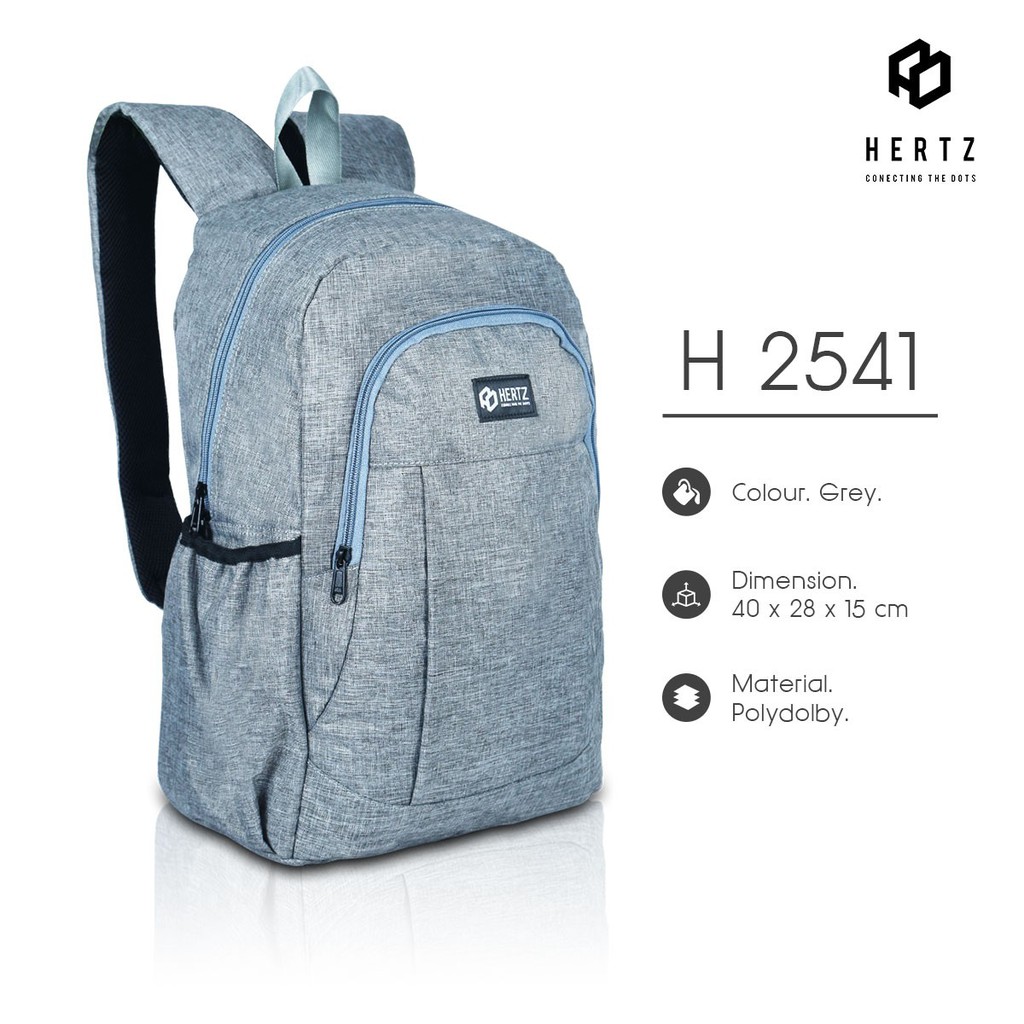 Tas Ransel Pria H 2540 Tas Punggung Backpack model terbaru Tas Sekolah Brand Hertz Murah Berkualitas