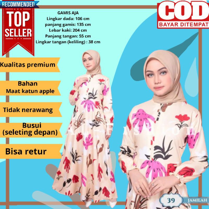 BAJU GAMIS WANITA TERBARU 2020 GAMIS WANITA MUSLIMAH SYARI MOTIF DRESS MUSLIM