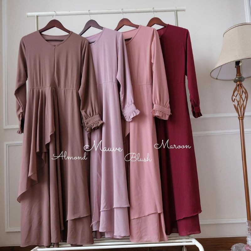 gamis layer sabina by selly