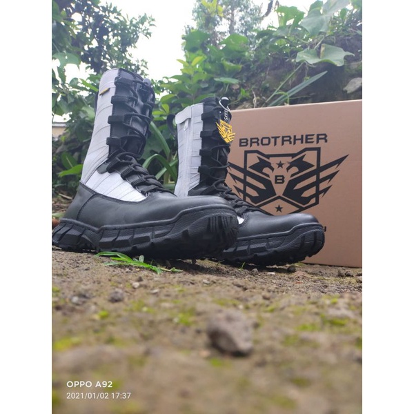 Sepatu Pdl Provost New Ninja Tni Kulit Asli Anti Air Pakai Resleting Merk Brotrher Murah