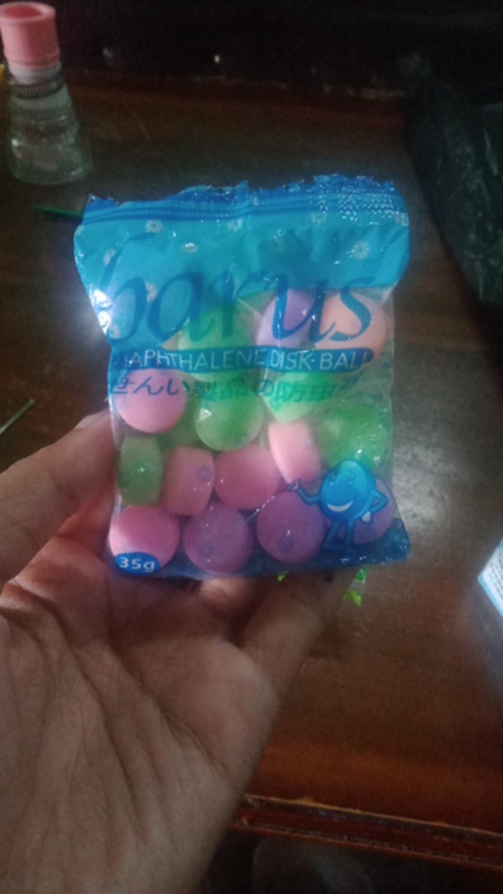 Kamper Bola Warna Wangi - Kamper Barus Sachet 35gr