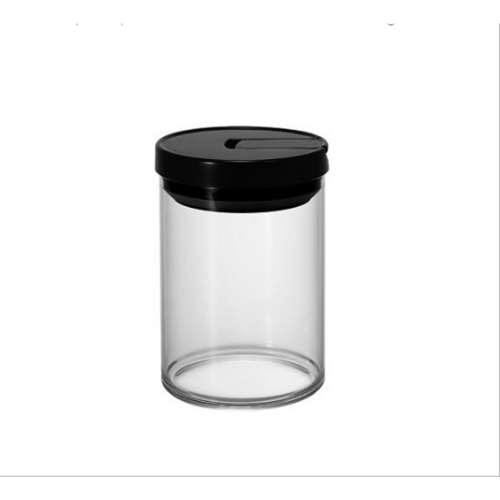 HARIO GLASS CANISTER BLACK 800ML - 1000ML | Snack - Coffee Storage