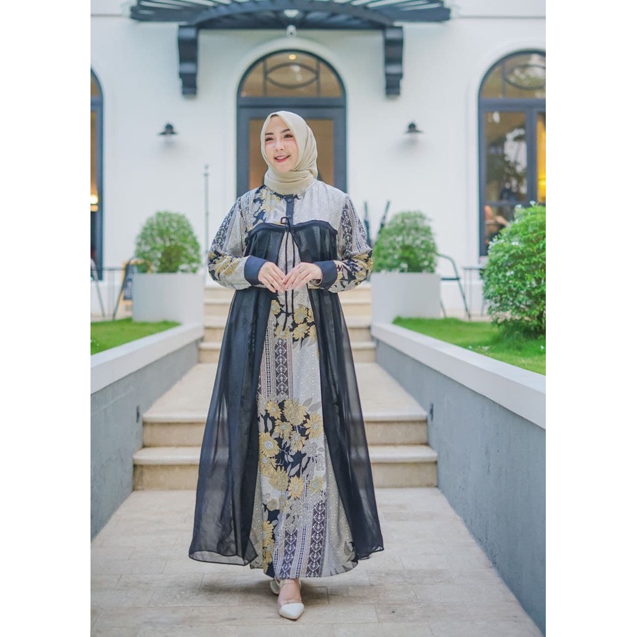 Gamis Nadira Maxi Motif /Gamis Murah/Gamis Ori