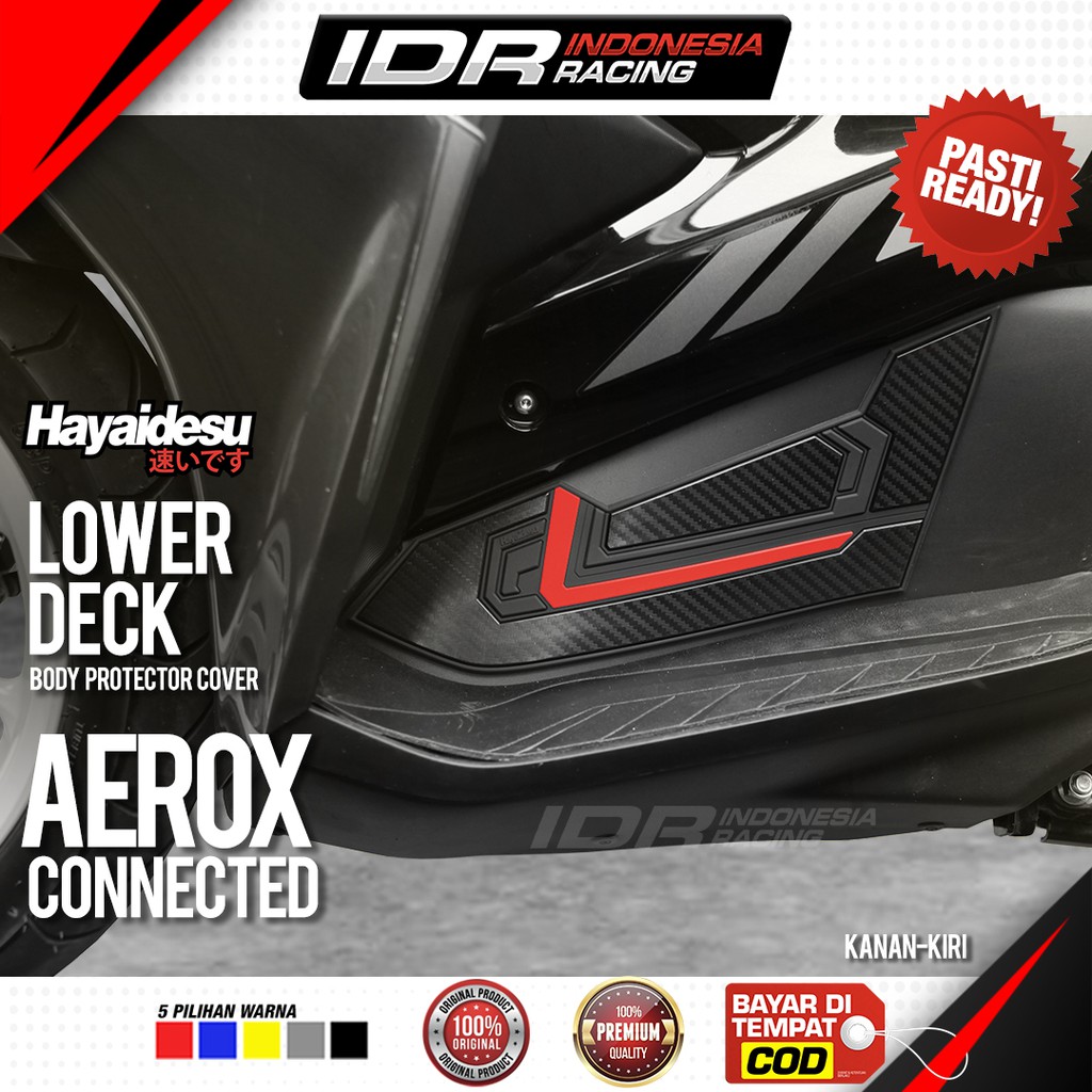 Hayaidesu AEROX Connected Lower Deck Cover Body Protector Aksesoris Yamaha