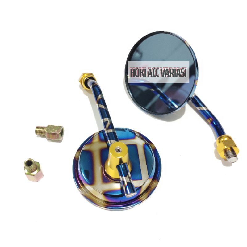 Spion Motor Bulat Sepion Variasi Honda Yamaha Twotone Panjang Tanggung Univesal Beat Scoopy Vario-2