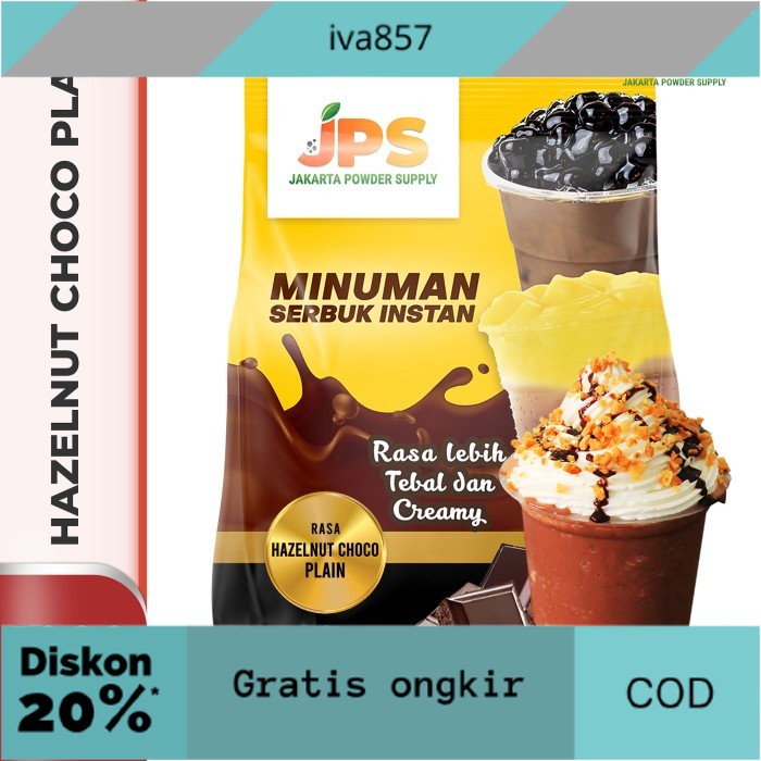 

PROMO Bubuk Minuman Hazelnut Choco Plain Powder JPS Tanpa Gula GRATIS ONGKIR