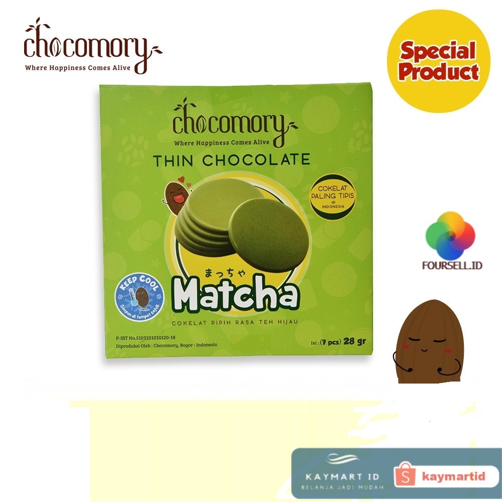 

Chocomory - Thin Chocolate Matcha Cokelat Matcha Koin