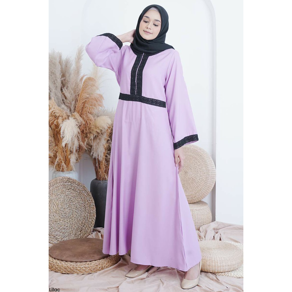 Gamis Renda Brukat Aulia Dress Wanita