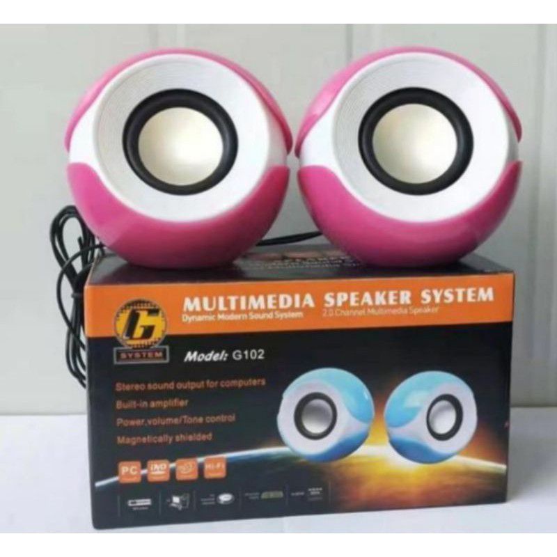 SPEAKER AKTIF MODEL G102 SPEAKER LAPTOP KOMPUTER DAN HP