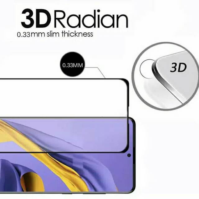 TEMPERED GLASS FULL COVER 9D FULL GLUE SAMSUNG A21 A51 2020