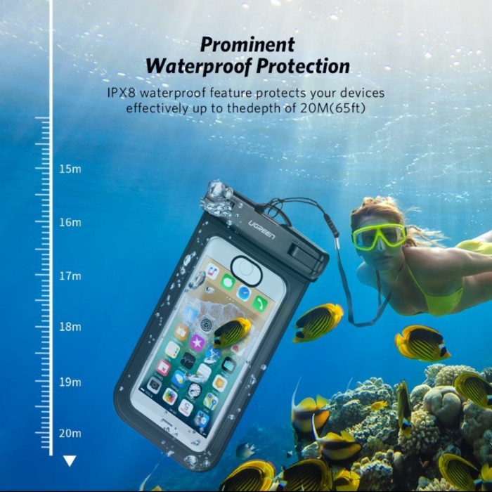 Ugreen Pouch Pelindung HP Anti Air Waterproof Case Casing