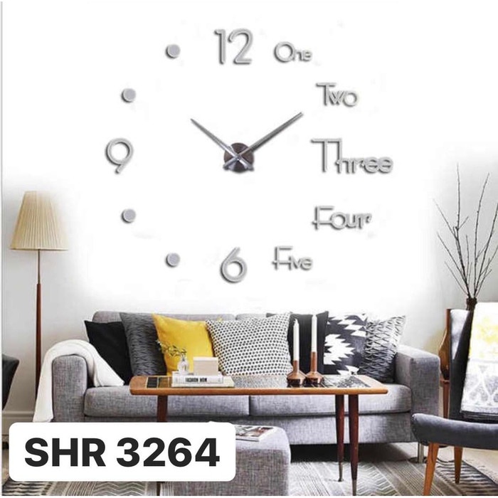 SHENAR, Jam Dinding Besar Raksasa Giant Wall Clock 80-130cm Diameter